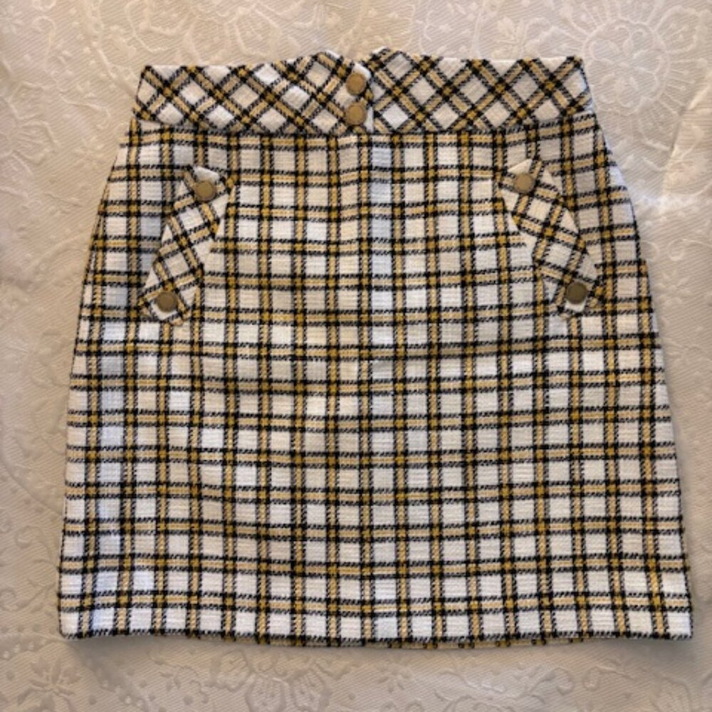 Karl Lagerfeld Plaid Skirt